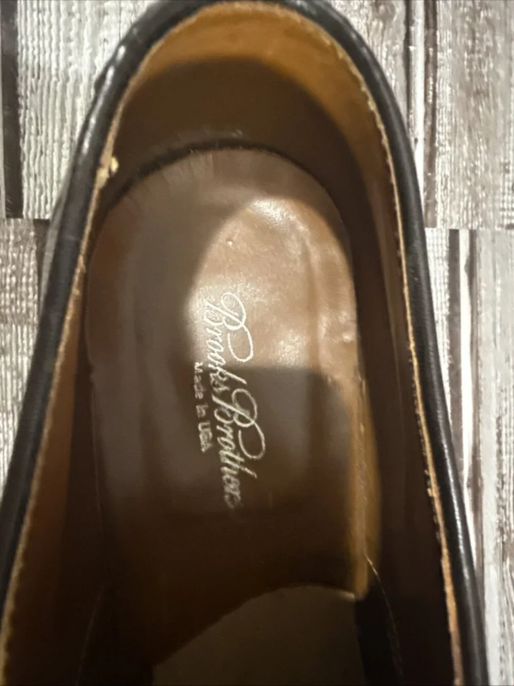 Brooks Brothers X Alden 00062 Shell Cordovan Plain Toe Shoes Sz 9 C Rare Vintage